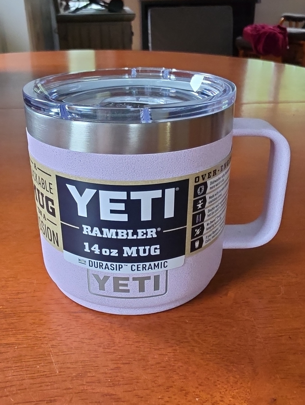 Yeti Rambler 14 oz Mug with Durasip Ceramic Lining - Cherry Blossom